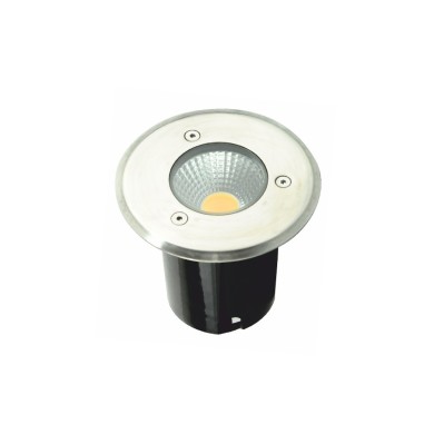 LED ROUND COB INGROUND SPOT LUMINAIRE 7W 450LM 3000K 45° 230V AC IP67 RA80 30000hrs