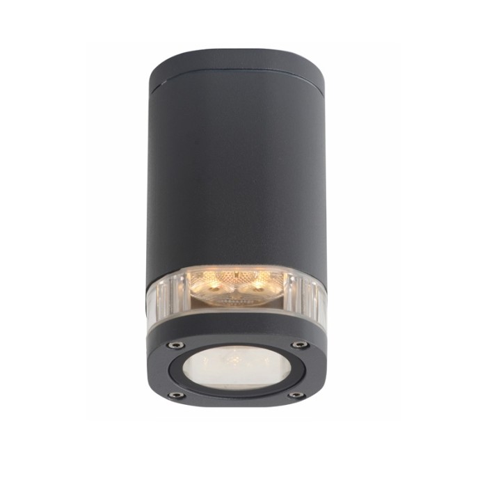 GU10 CEILING LUMINAIRE 230V AC DARK GREY IP54 MAX.35W