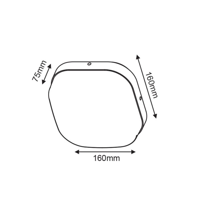 LED SMD WALL LUMINAIRE 10W 630LM 120° 230V AC 3.000K DARK GREY CRI80 IP65 30.000HRSS