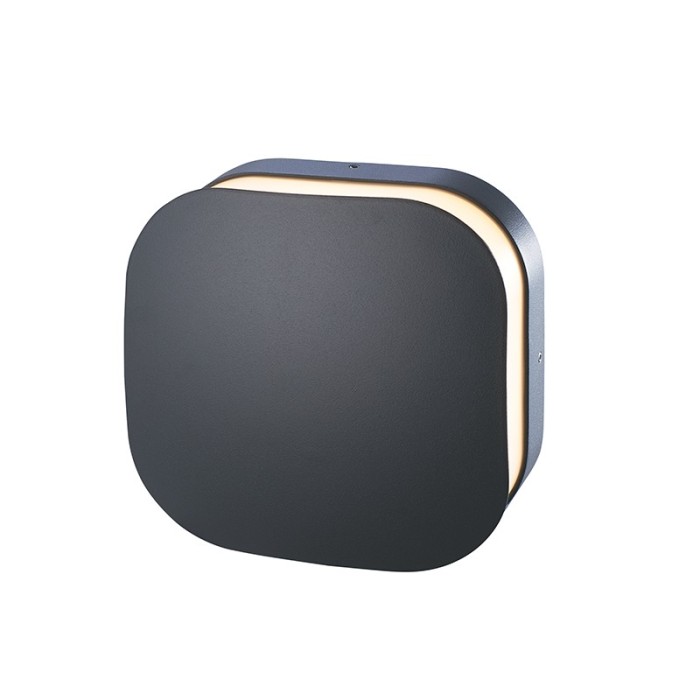 LED SMD WALL LUMINAIRE 10W 170LM 67° 230V AC 3.000K DARK GREY CRI80 IP65 30.000HRS