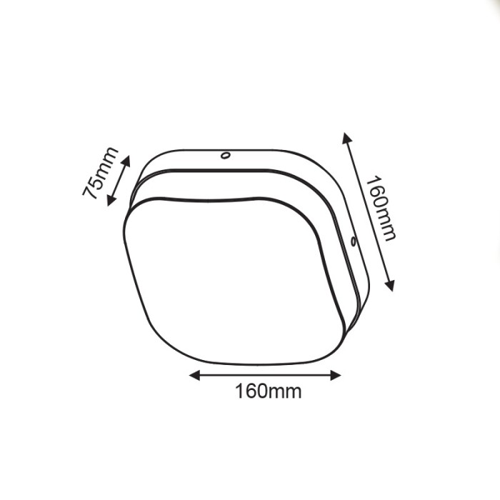 LED SMD WALL LUMINAIRE 10W 170LM 67° 230V AC 3.000K DARK GREY CRI80 IP65 30.000HRS