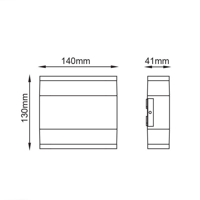 LED SMD WALL LUMINAIRE 9W 480LM 110° 230V AC 3.000K DARK GREY CRI80 IP54 30.000HRS
