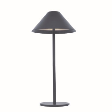 LED SMD TABLE BATTERY LUMINAIRE 3W 140LM  3.000K DARK GREY  270° CRI80 IP54