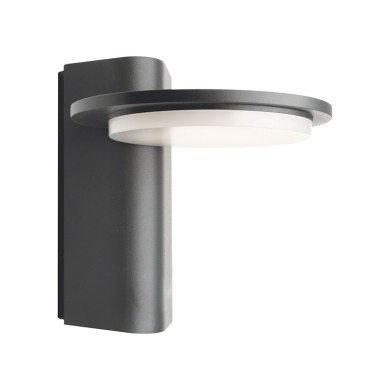 LED SMD WALL LUMINAIRE 13W 780LM 145° 230V AC 3.000K DARK GREY CRI80 IP65 30.000HRS