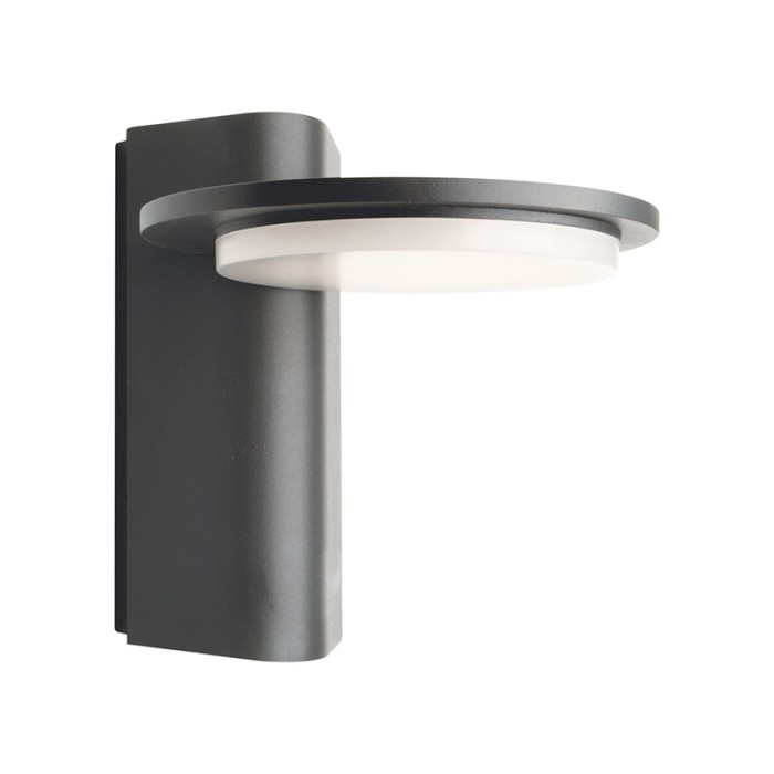 LED SMD WALL LUMINAIRE 13W 780LM 145° 230V AC 3.000K DARK GREY CRI80 IP65 30.000HRS