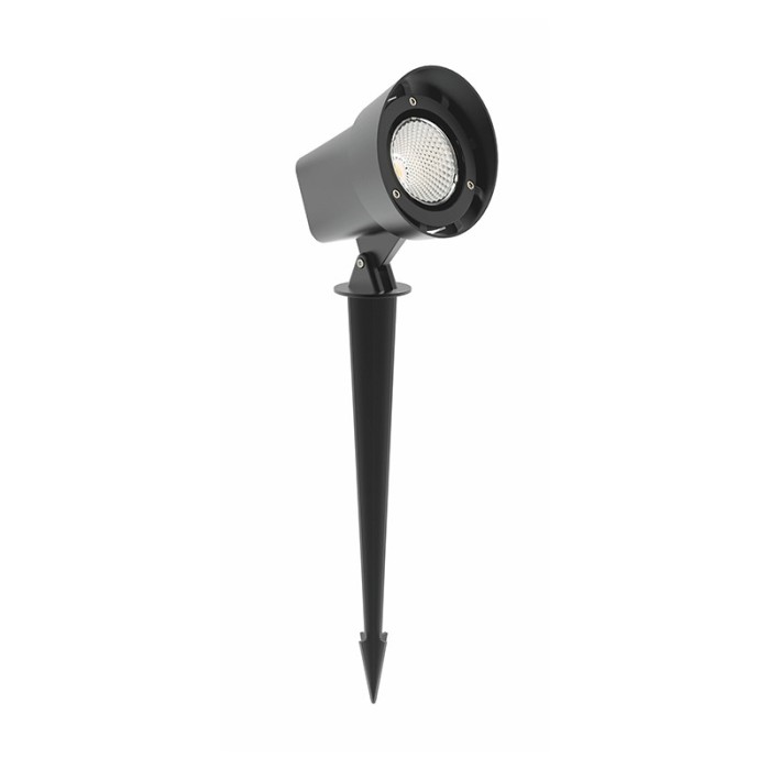 LED COB SPOT LUMINAIRE & SPIKE 19W 1400LM 40° 230V AC 3.000K DARK GREY CRI80 IP65 30.000HRS