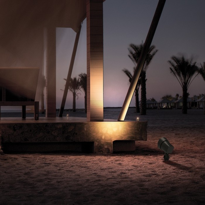 LED COB SPOT LUMINAIRE & SPIKE 19W 1400LM 40° 230V AC 3.000K DARK GREY CRI80 IP65 30.000HRS