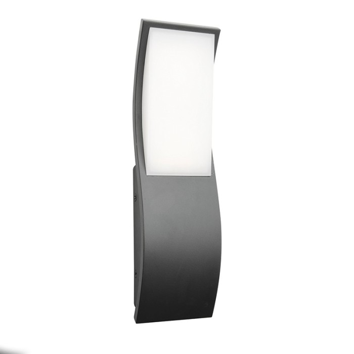 LED SMD WALL LUMINAIRE 7W 520LM 120° 230V AC 3.000K DARK GREY CRI80 IP65 30.000HRS