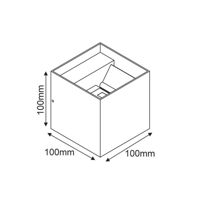 LED SMD WALL LUMINAIRE 10W 740LM 0-90° 230V AC 3.000K DARK GREY CRI80 IP54 30.000HRS