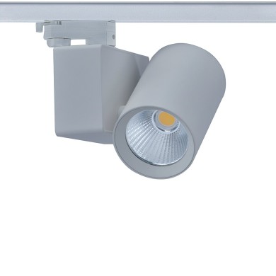 LED ΦΩΤΙΣΤΙΚΟ ΡΑΓΑΣ 230V AC 20W 4000K 3-PHASE 34° 2400LM Ra80 5YRS ΓΚΡΙ