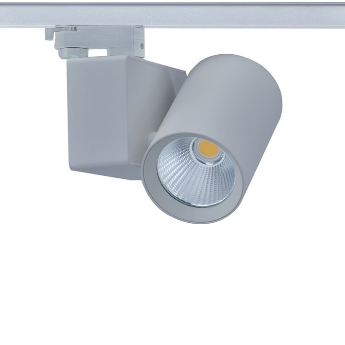 LED ΦΩΤΙΣΤΙΚΟ ΡΑΓΑΣ 230V AC 20W 4000K 3-PHASE 34° 2400LM Ra80 5YRS ΓΚΡΙ