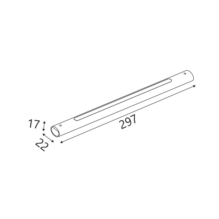 BRACKET MATRIX  WITH LIGHT SOURCE SAND BLACK ALUMINUM  2.4W 150LM CCT 2700K-4500K-6000K
 Angle110° 22x17x297mm  DC24V 
IP20
