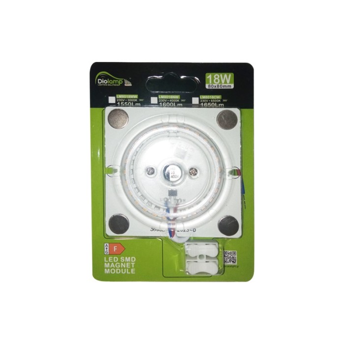  LED SMD MAGNET MODULE 18W 230V AC 1650LM 160° 6500K RA80 30000HRS