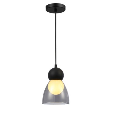 JULIETTE-PENDANT LAMP BLACK GLASS CONVENTIONAL IP20 1xE27 133xH1230mm