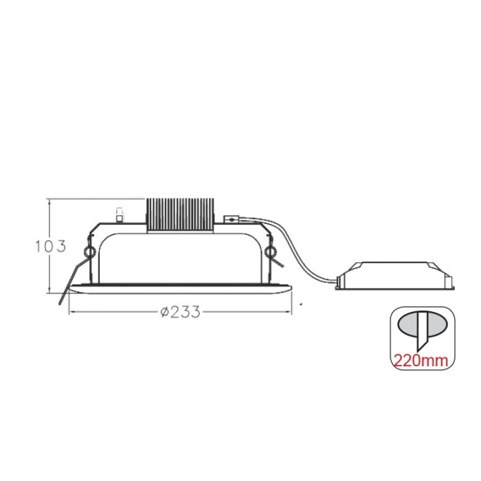 Υ/Κ  ΦΩΤΙΣΤΙΚΟ ΧΩΝΕΥΤΟ ΟΡΟΦΗΣ 20W 2700K 44LEDs EPISTAR 1870Lm IP44 SMD5730