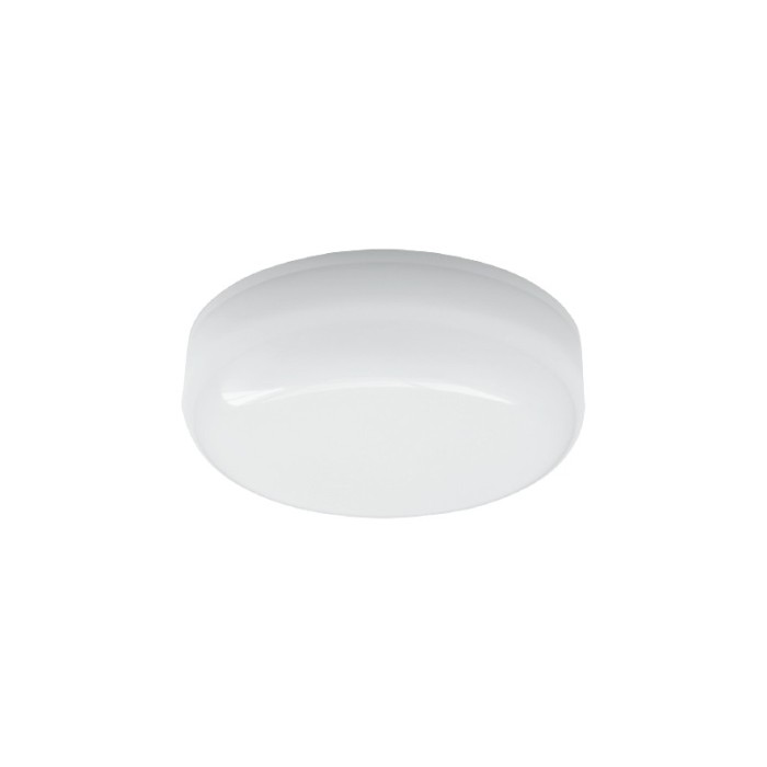 LED PC WHITE CEILING LUMINAIRE 230V AC IP66 12W 1020lm 3000K 180° Ra80