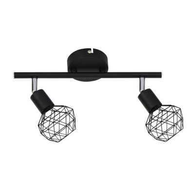 SPOT 2XE14 BLACK GRID ALADDIN
