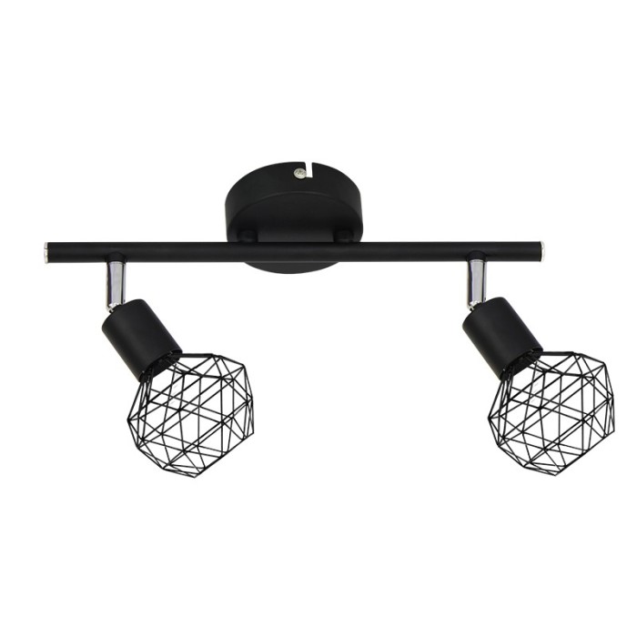 SPOT 2XE14 BLACK GRID ALADDIN