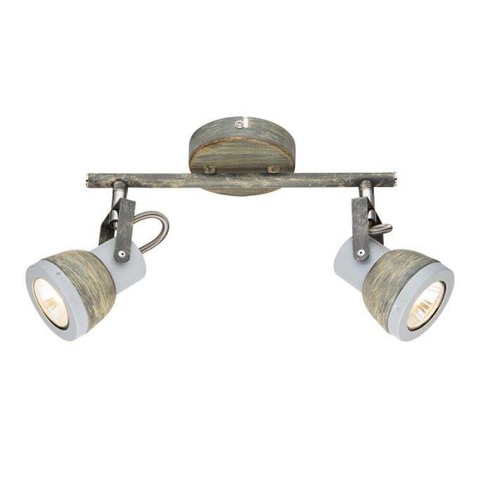 NETTO WALL MOUNTED LUMINAIRE 2×GU10 METALLIC RUST SHADE 26×8×18,5CM INKA