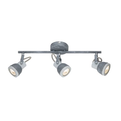 NETTO WALL MOUNTED LUMINAIRE 3×GU10 METALLIC CEMENT SHADE 45×10×19CM INKA