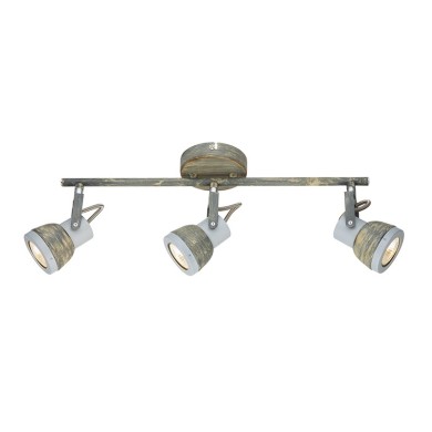 NETTO WALL MOUNTED LUMINAIRE 3×GU10 METALLIC RUST SHADE 45×10×19CM INKA