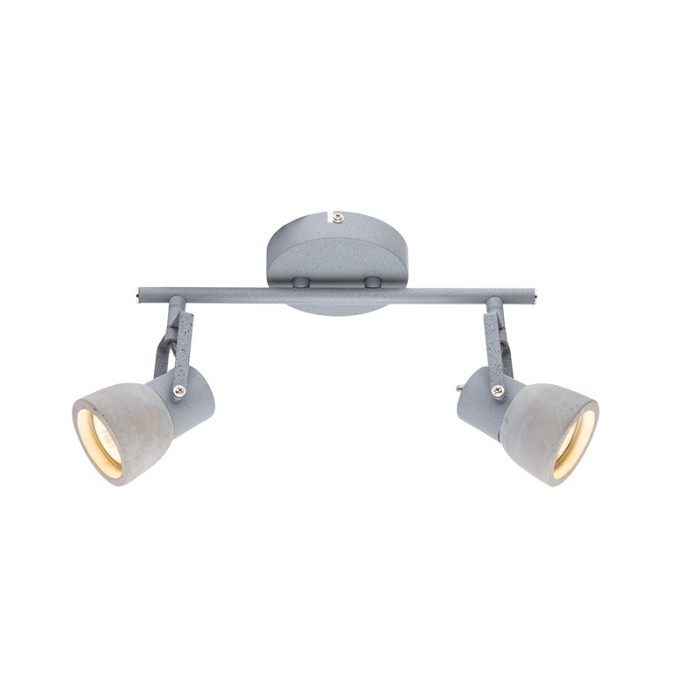 NETTO ΦΩΤΙΣΤΙΚΟ ΟΡΟΦΗΣ ΓΚΡΙ ΜΕΤΑΛΛΙΚΟ ΣΥΜΒΑΤΙΚΟ 1ΧGU10 IP20 Φ100Χ167mm