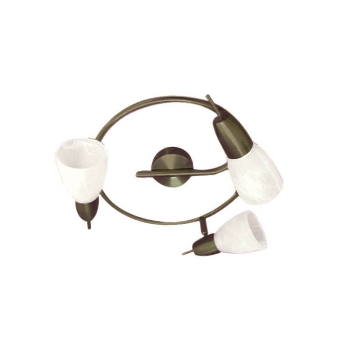 NETTO SPOT ΙΙΙΙ GLASS BRASS 3Χ40W E14 KAMET