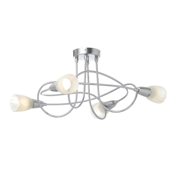 NETTO SPOT ΙΙΙΙ GLASS BRASS 4Χ40W E14 KAMET