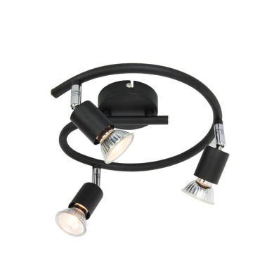 NETTO SPOT BLACK MAT 3X GU10 TRINITY