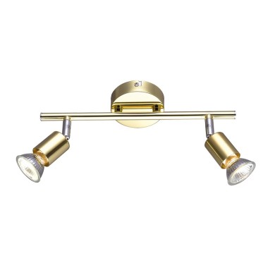 NETTO SPOT 2ΧGU10 METAL BRASS GLOSS TRINITY