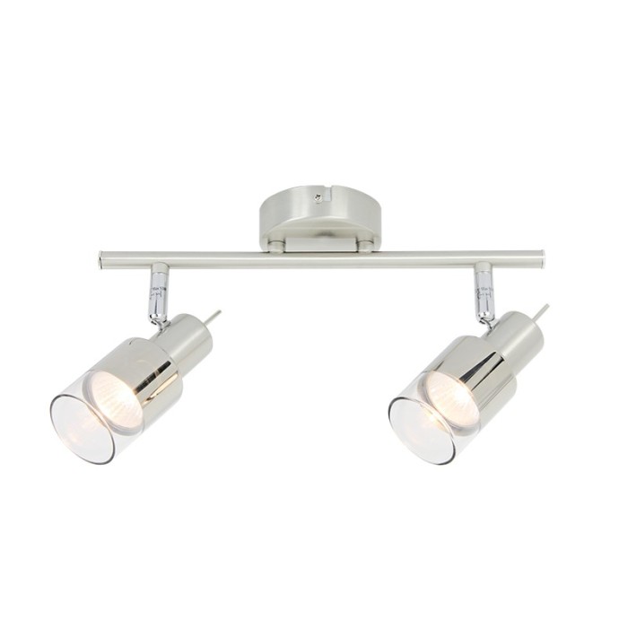 NETTO ΦΩΤΙΣΤΙΚΟ ΟΡΟΦΗΣ ΧΡΩΜΙΟ ΜΕΤΑΛΛΙΚΟ ΣΥΜΒΑΤΙΚΟ 2ΧGU10 IP20 418Χ134mm