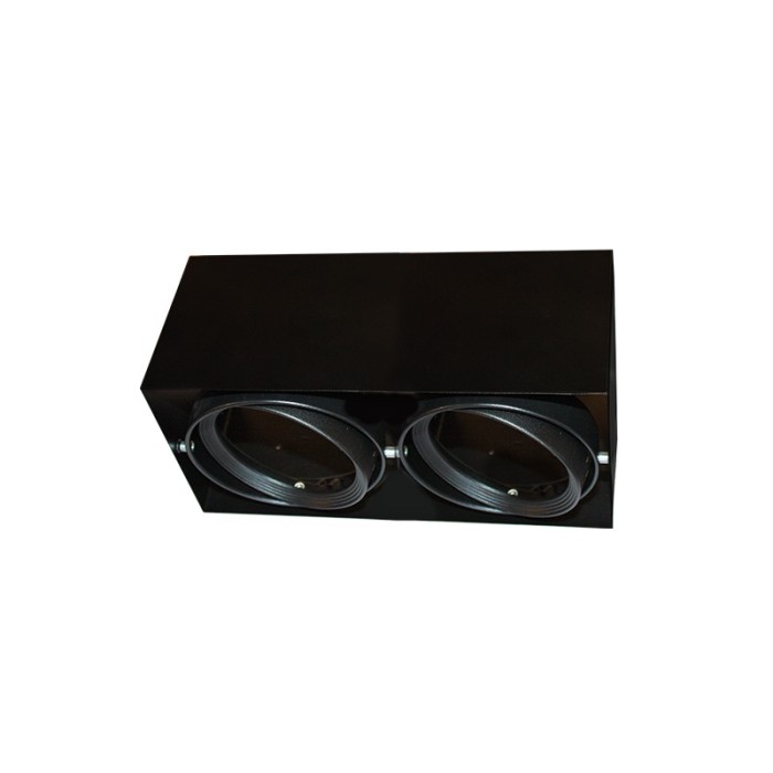   ΣΠΟΤ ΟΡΟΦΗΣ AR111 ΔΙΠΛΟ ΜΑΥΡΟ 150x300x120