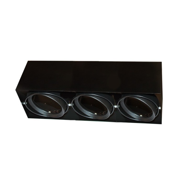   SPOT CEILING AR111 TRIPLE BLACK 150x450x120