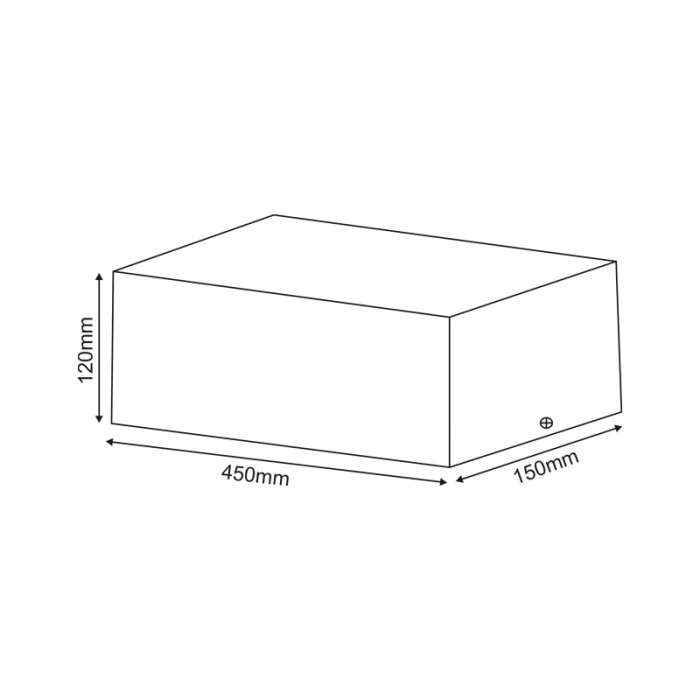   ΣΠΟΤ ΟΡΟΦΗΣ AR111 ΤΡΙΠΛΟ ΛΕΥΚΟ 150x450x120