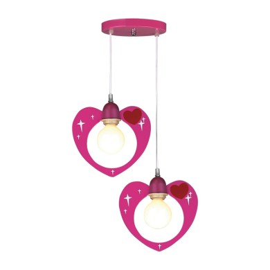 NETTO KIDS PENDANT PINK HEARTS LOVE