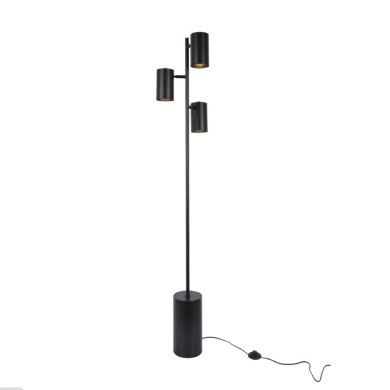 FLOOR LAMP BLACK METAL  D15*H165cm 3ΧΕ27 KENNETH
