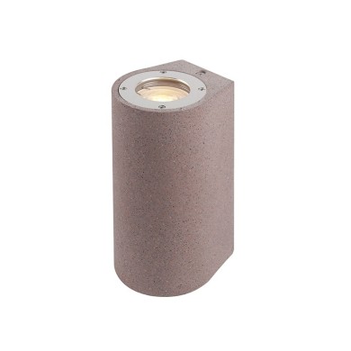 WALL UP-DOWN ROUND SPOT LUMINAIRE IP65 2XGU10 RED CEMENT 