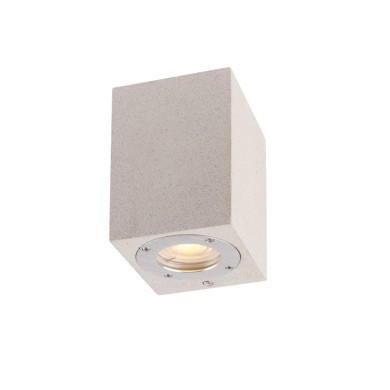 WALL SQUARE SPOT LUMINAIRE IP65 GU10 WHITE CEMENT 