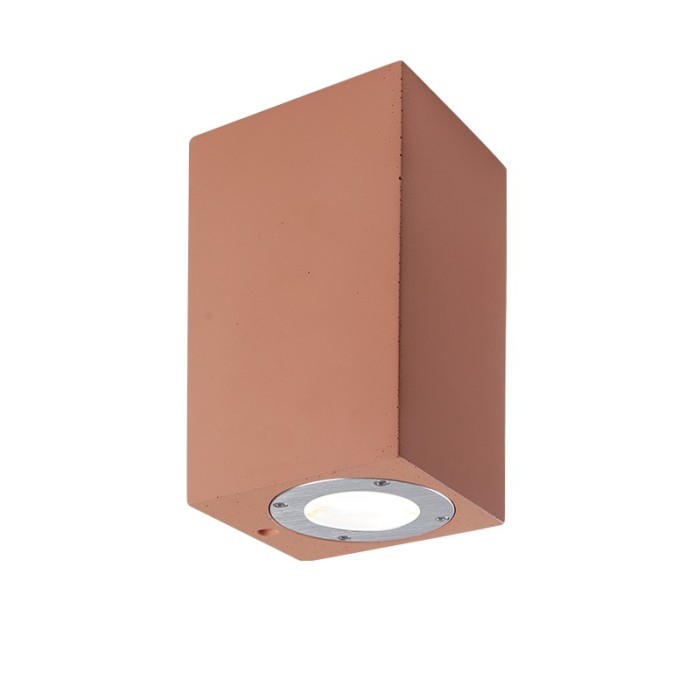 AGNES - ΣΠΟΤ ΤΟΙΧΟΥ ΑΡΧΙΤΕΚΤΟΝΙΚΟΥ ΦΩΤΙΣΜΟΥ ΤΕΤΡΑΓΩΝΟ 2 ΔΕΣΜΕΩΝ ΤΕΡΑΚΟΤΑ ΣΥΜΒΑΤΙΚΟ 1xGU10 & LED 7W IP65 88x100x130mm