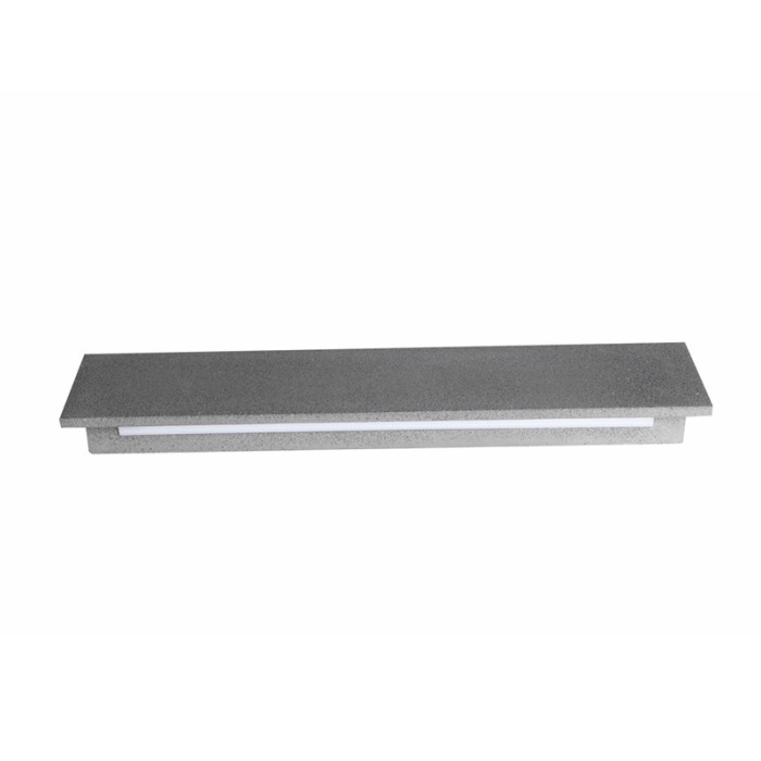 LINEAR WALL LED SMD LUMINAIRE 12W 660LM 230V AC 3000K RA80 IP65 30.000HRS BLACK CEMENT 
