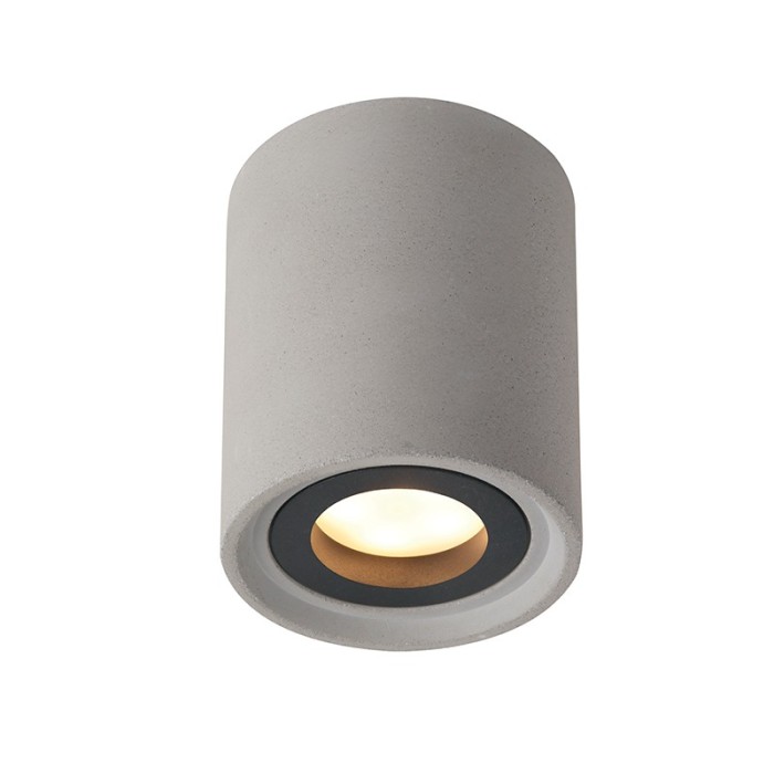 CEILING LIGHT 1XGU10 GREY CEMENT D8,5XH10CM MONTE