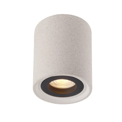 CEILING LIGHT 1XGU10 WHITE CEMENT D8,5XH10CM MONTE