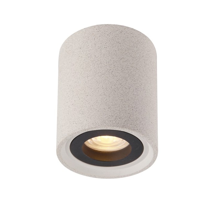CEILING LIGHT 1XGU10 WHITE CEMENT D8,5XH10CM MONTE