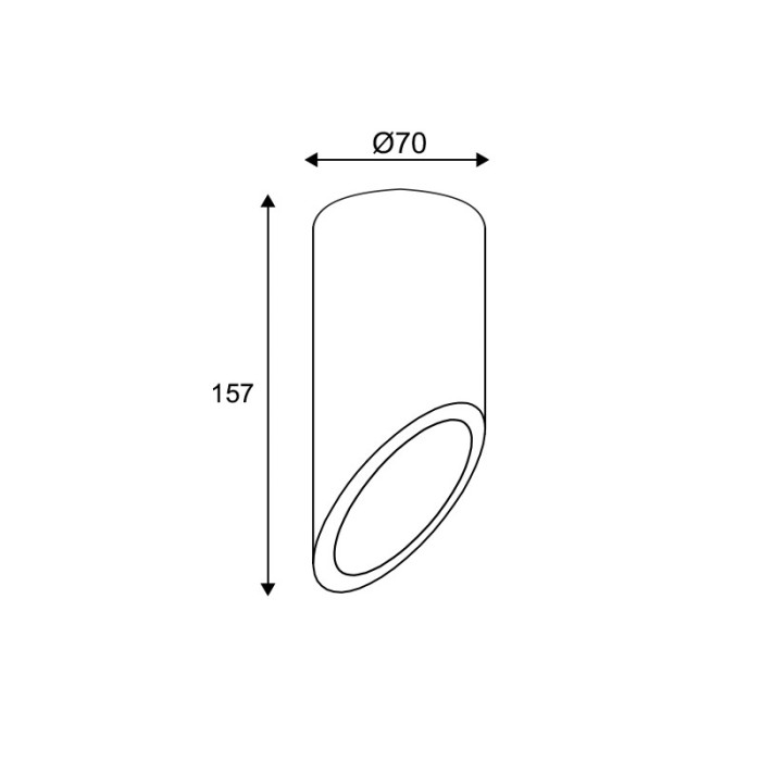 CEILING LIGHTING 1XGU10 NATURAL CEMENT D7XH16CM FALTSO