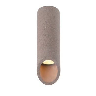 CEILING LIGHT 1XGU10 RED CEMENT D7XH24CM FALTSO