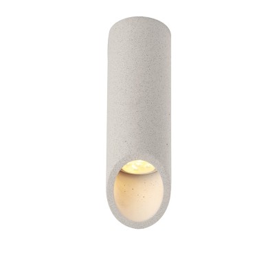 CEILING LIGHT 1XGU10 WHITE CEMENT D7XH24CM FALTSO