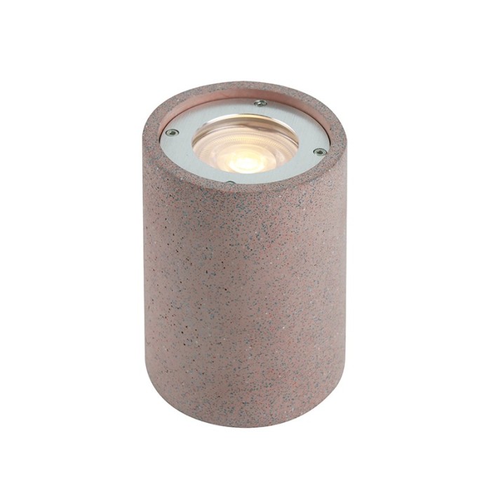 CEILING ROUND SPOT LUMINAIRE IP65 GU10 RED CEMENT 