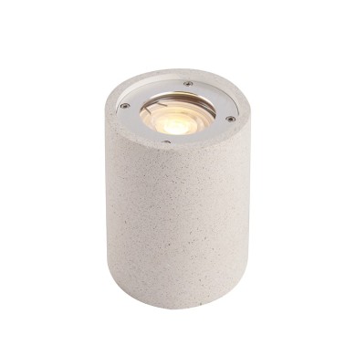 CEILING ROUND SPOT LUMINAIRE IP65 GU10 WHITE CEMENT 