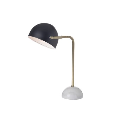 NETTO TABLE LUMINAIRE 1XE27 METAL + MARBLE, COLOR: BLACK 35×23×Η48CM OCEANUS