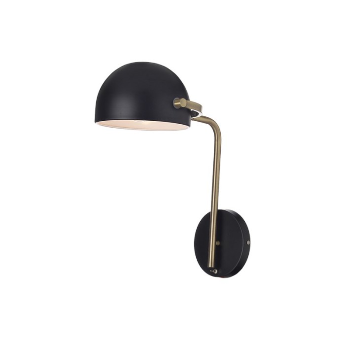 NETTO WALL MOUNTED LUMINAIRE 1XE27 METALLIC, COLOR: BLACK 25×30×Η42CM OCEANUS